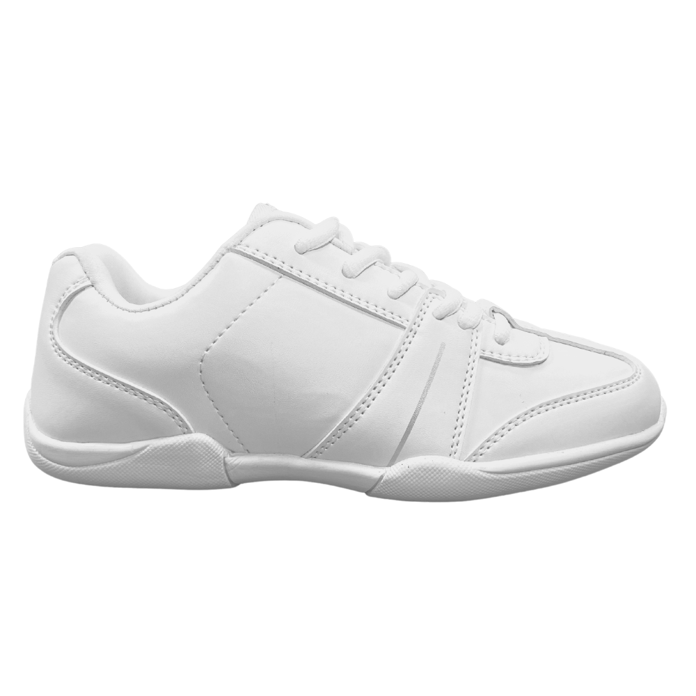 Pastry Spirit Adult Cheer Sneaker in White lateral view