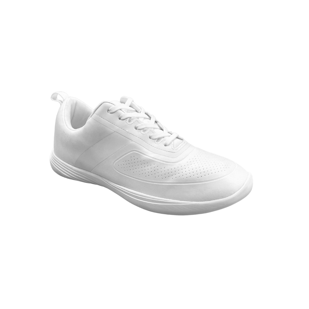 Pastry Studio Trainer Youth Sneaker in White/White in  quarter view