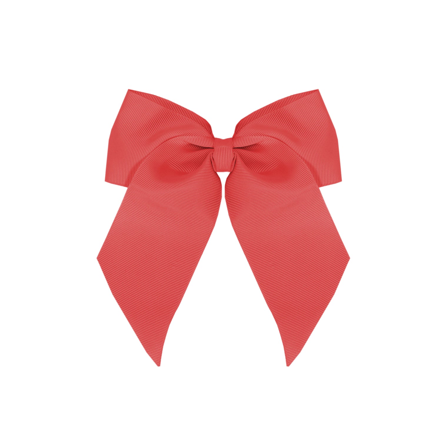 Pastry Slant Tail Bow in Coral