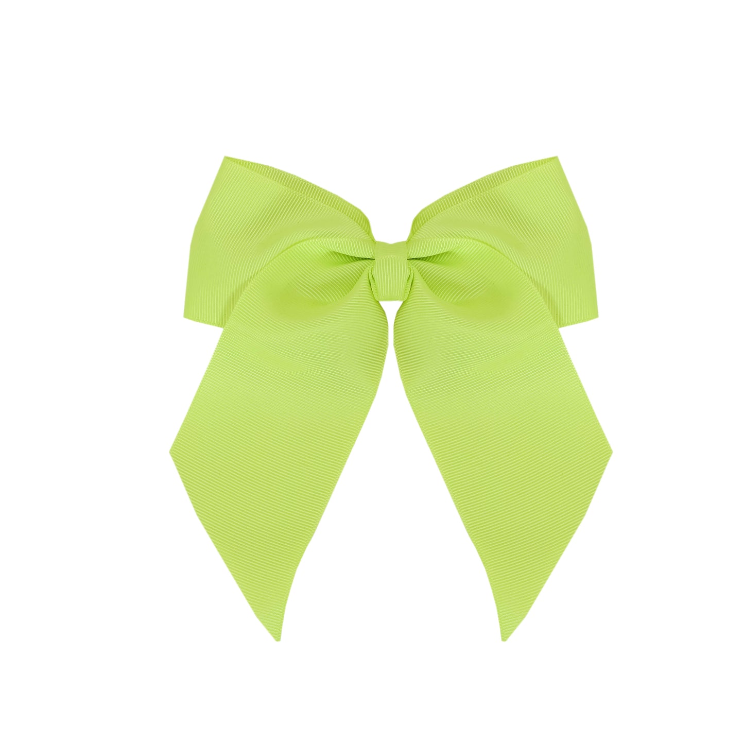 Pastry Slant Tail Bow in Optic Yellow