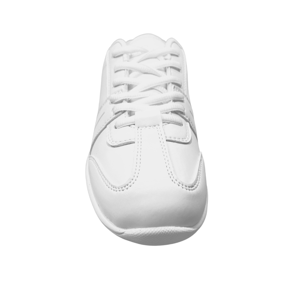 Pastry Spirit Youth Cheer Sneaker in White front view