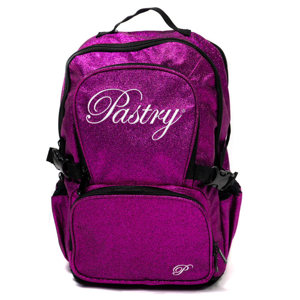 Pastry Backpack Glitter Hot Pink front view