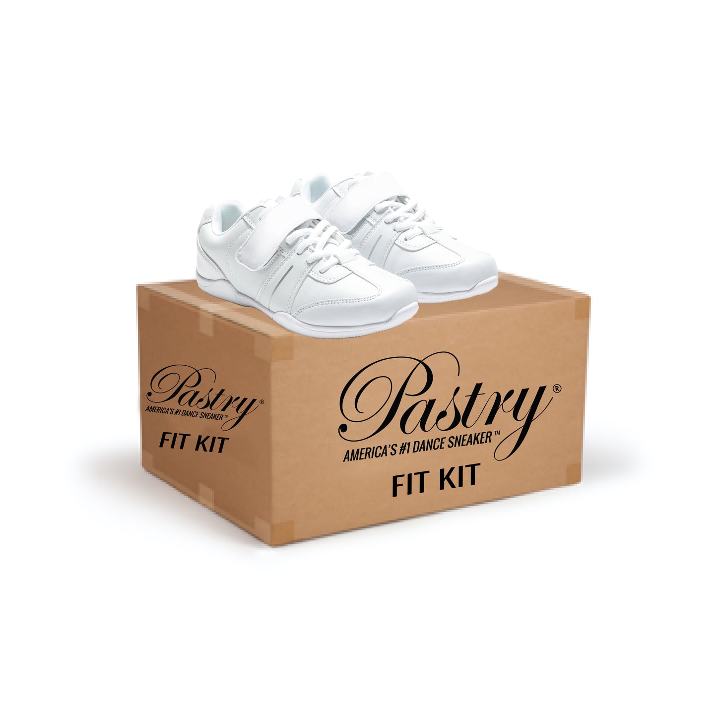 Pastry Fit Kits with Custom Spirit Cheer Sneaker in white