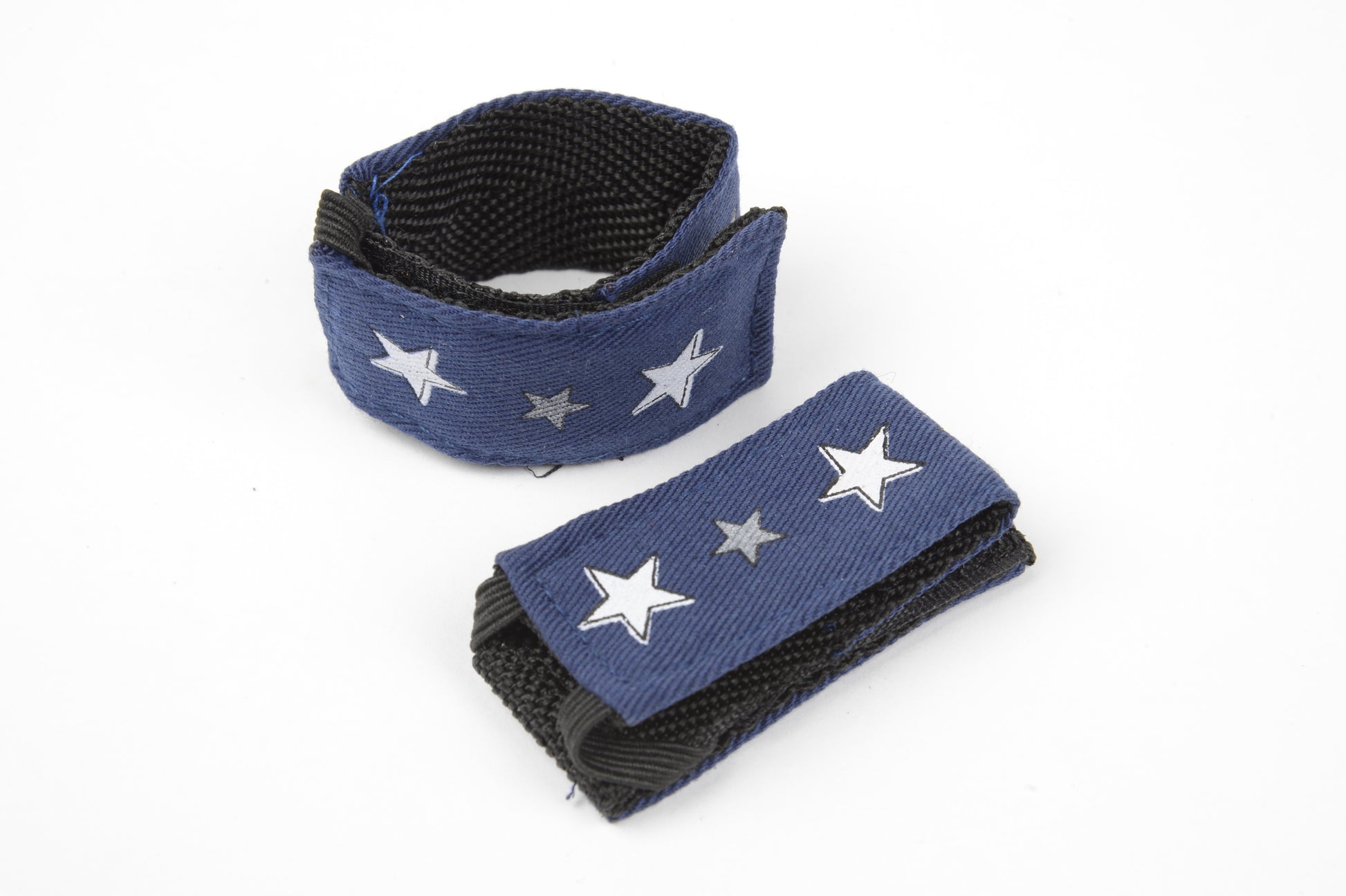 Products Pastry Sleeve Scrunch with stars in navy blue