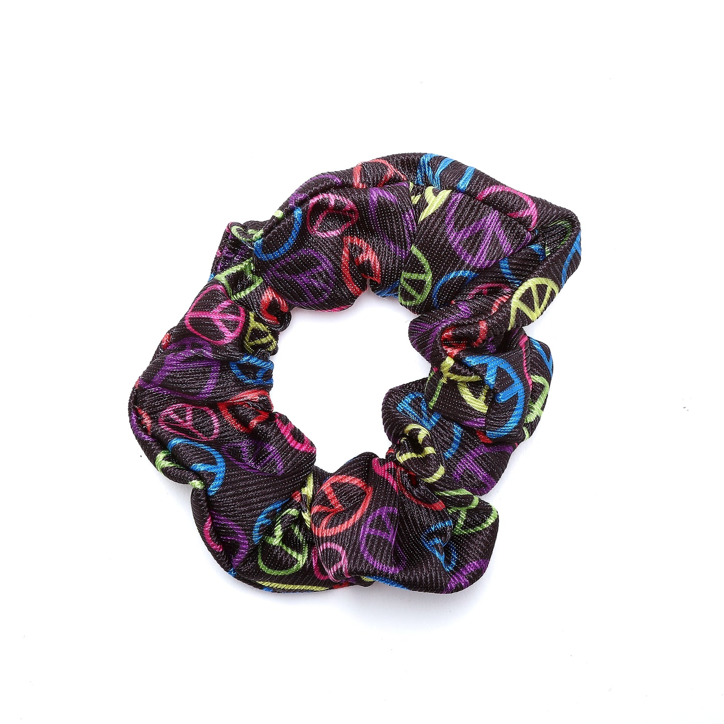 Pastry Scrunchie in Peace Black