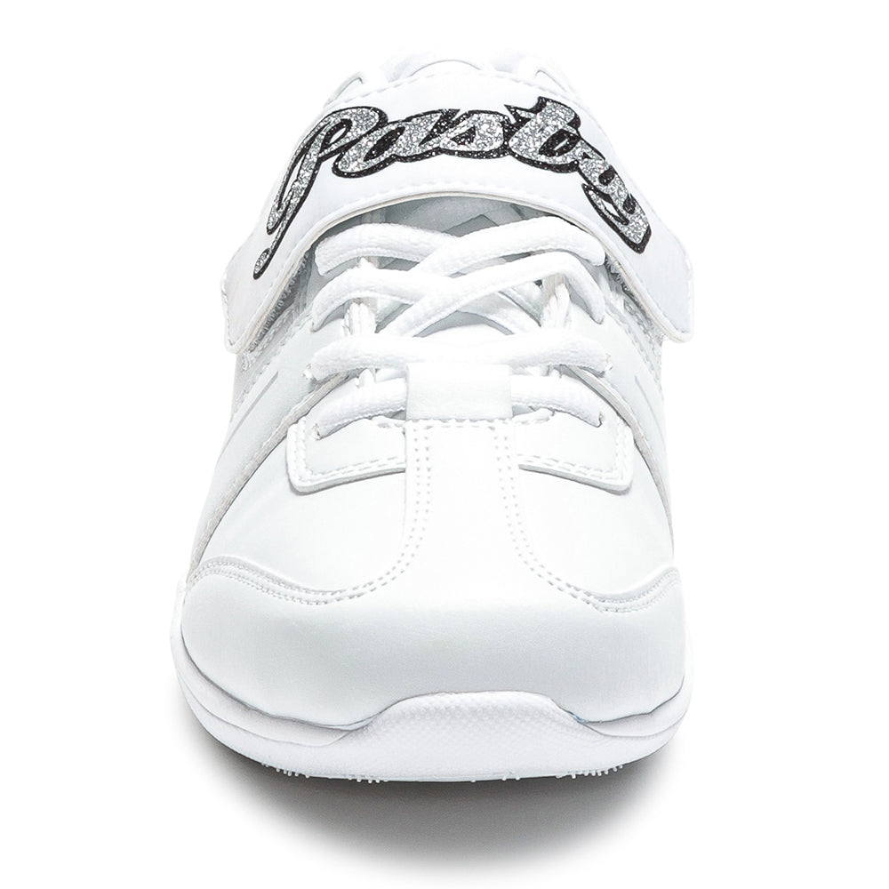 Pastry Custom Spirit Adult Cheer Sneaker in White with Customized Option front view