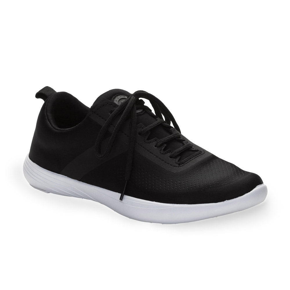 Pastry Youth Studio Trainer Sneaker in Black/White in 3 quarter view